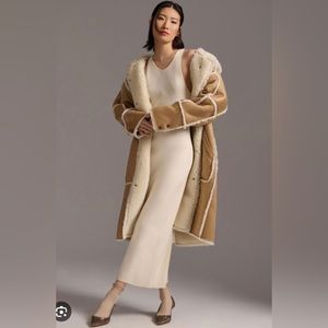 Pilcro Reversible Sherpa Coat Anthropologie size M